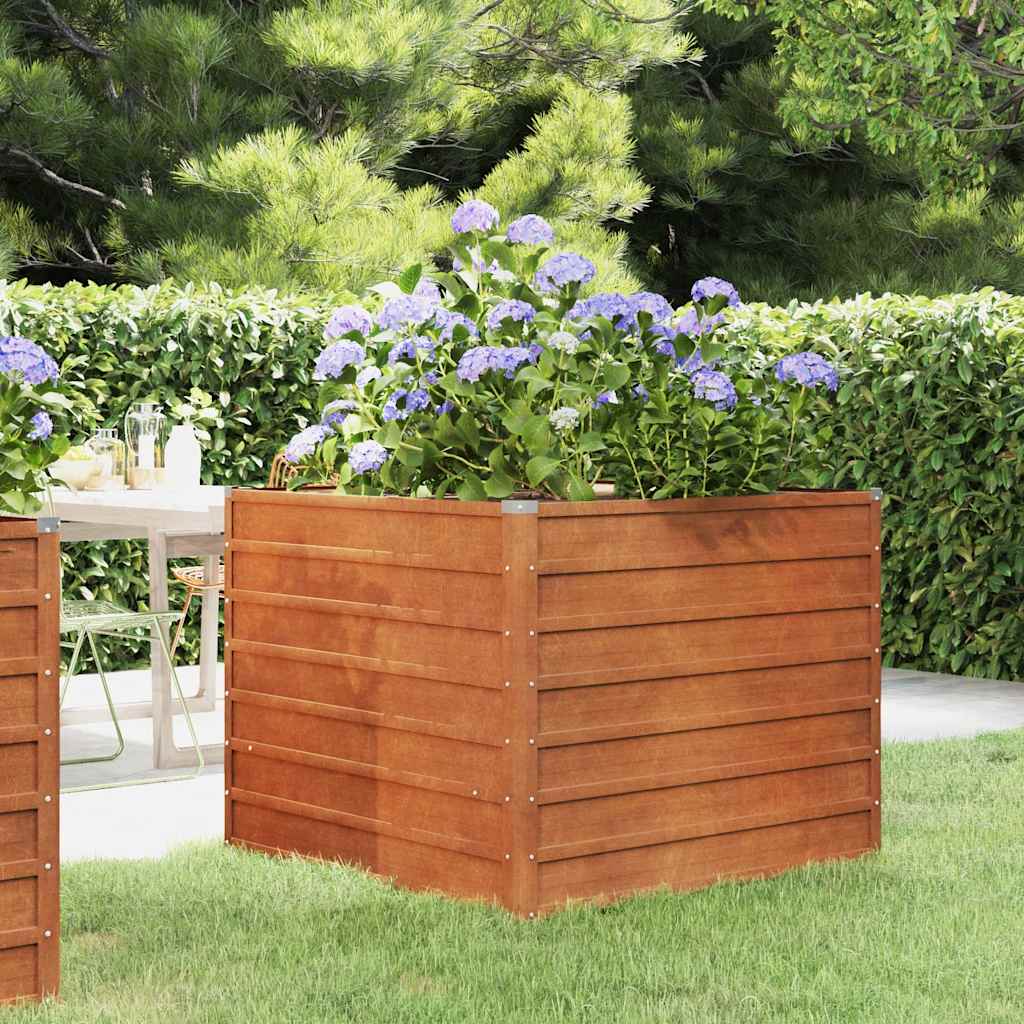 8720287069713_m_en_hd_1 vidaXL Garden Raised Bed Rusty 100x100x77 cm Corten Steel - Image 1