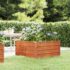 vidaXL Garden Raised Bed Rusty 100x100x45 cm Corten Steel