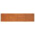 vidaXL Garden Raised Bed Rusty 320x40x77 cm Corten Steel - Image 4