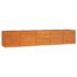 vidaXL Garden Raised Bed Rusty 400x80x77 cm Corten Steel - Image 2