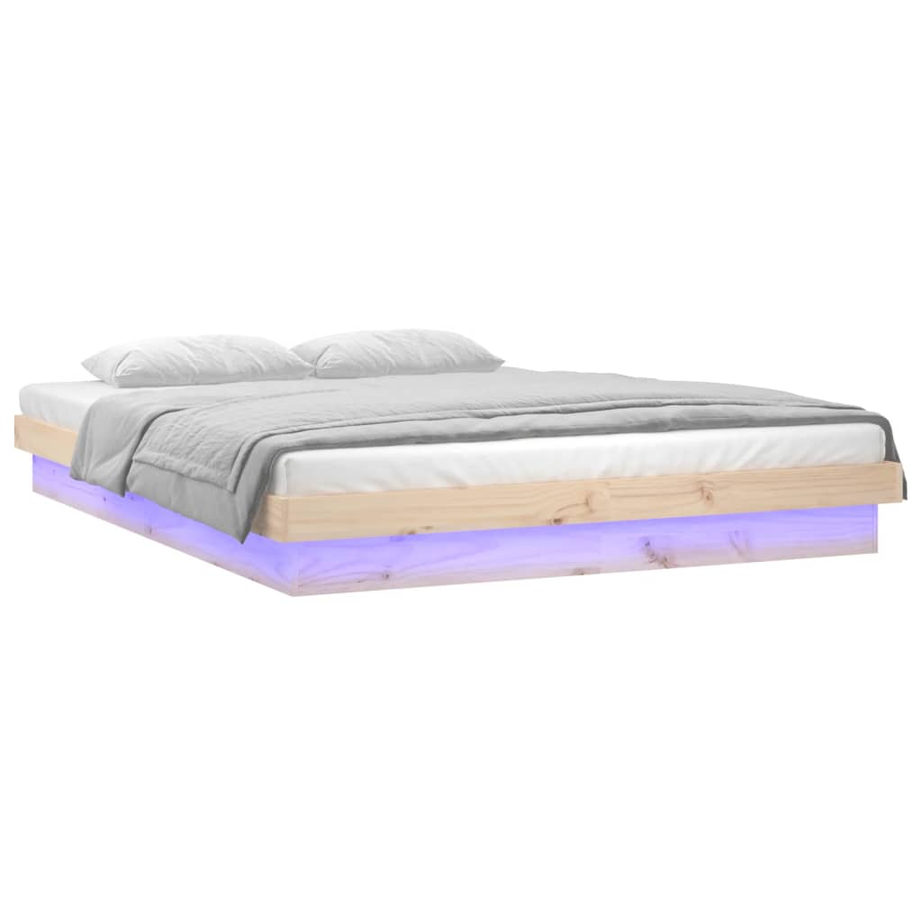 8720287072003_g_en_hd_2 vidaXL LED Bed Frame without Mattress 135x190 cm Solid Wood - Image 4
