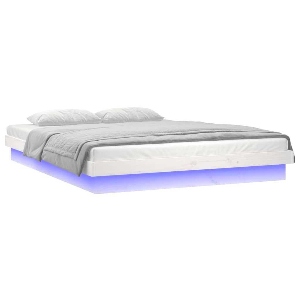 8720287072010_g_en_hd_2 vidaXL LED Bed Frame without Mattress White 135x190 cm Solid Wood - Image 4