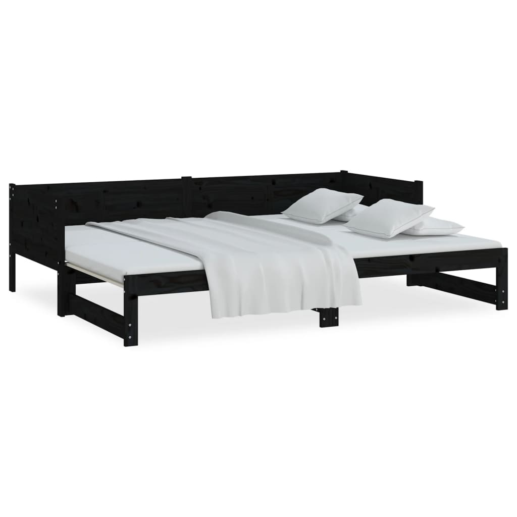 8720287072447_g_en_hd_4 vidaXL Pull-out Day Bed without Mattress Black 2x(90x190) cm - Image 6