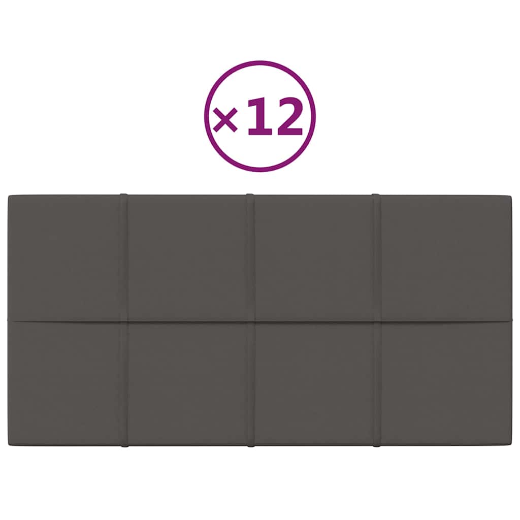8720287076483_a_en_hd_1 vidaXL Wall Panels 12 pcs Dark Grey 60x30 cm Fabric 2.16 m² - Image 2