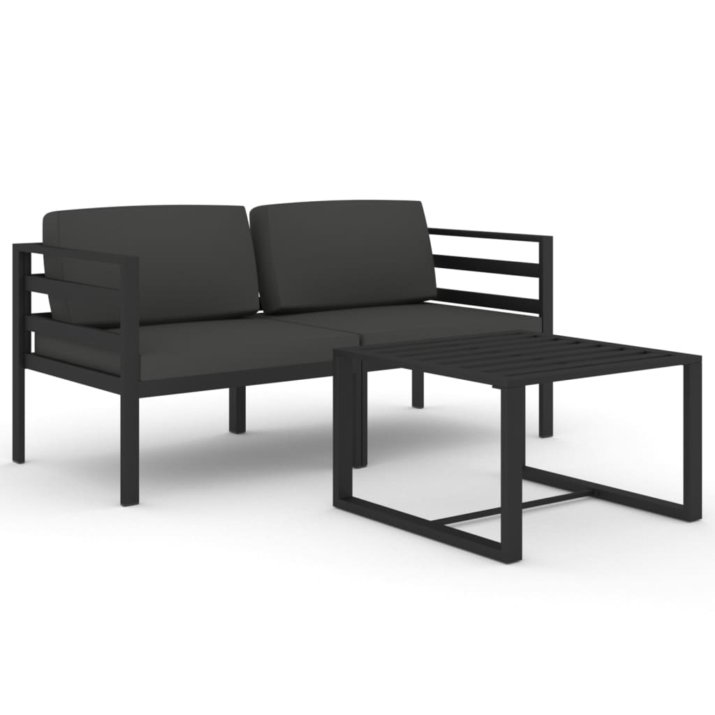 8720287077404_a_en_hd_1 vidaXL 3 Piece Garden Lounge Set with Cushions Aluminium Anthracite - Image 2