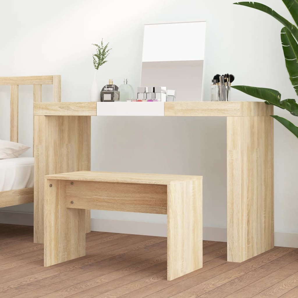 8720287078043_g_en_hd_1 vidaXL Dressing Stool Sonoma Oak 70x35x45 cm Engineered Wood - Image 3