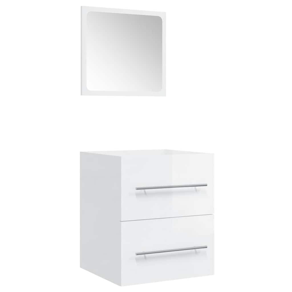 8720287078319_a_en_hd_1 vidaXL Bathroom Cabinet with Mirror High Gloss White 41x38.5x48 cm - Image 2