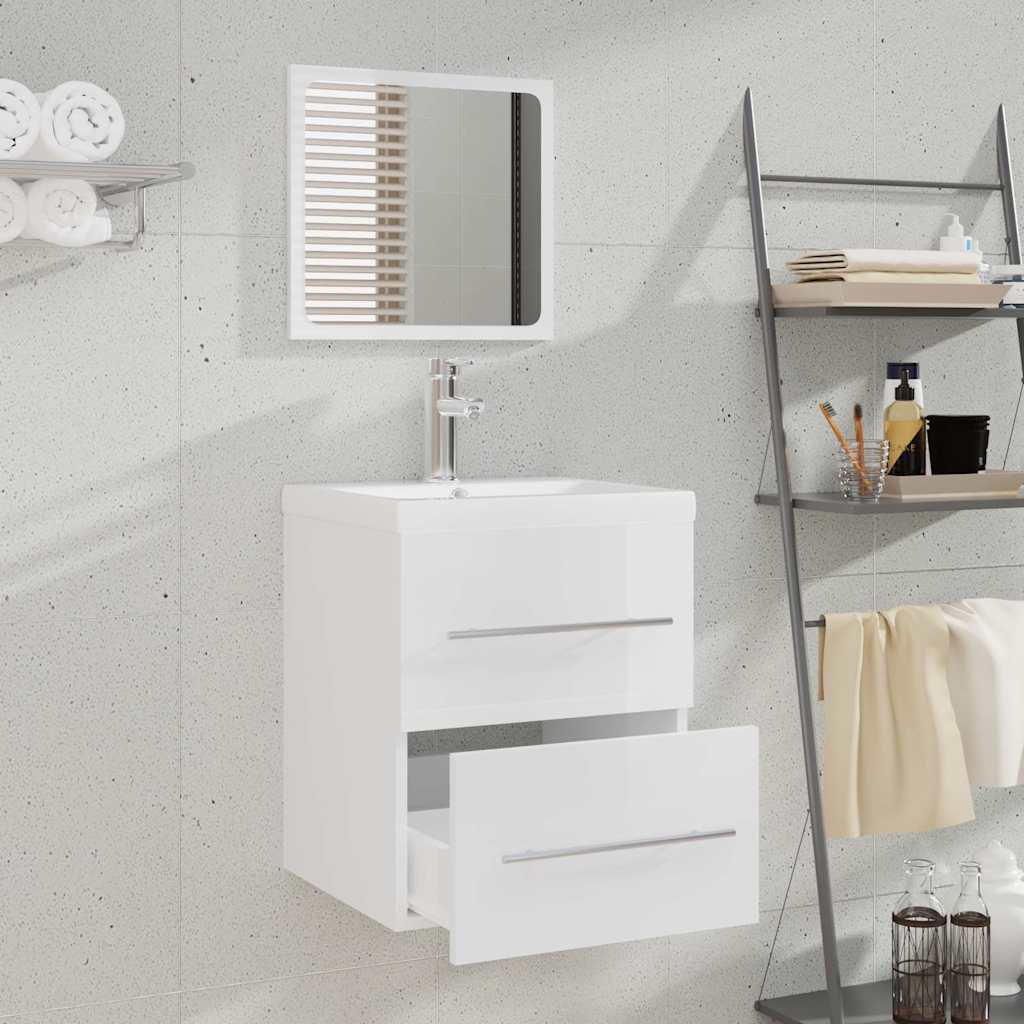 8720287078319_g_en_hd_1 vidaXL Bathroom Cabinet with Mirror High Gloss White 41x38.5x48 cm - Image 3