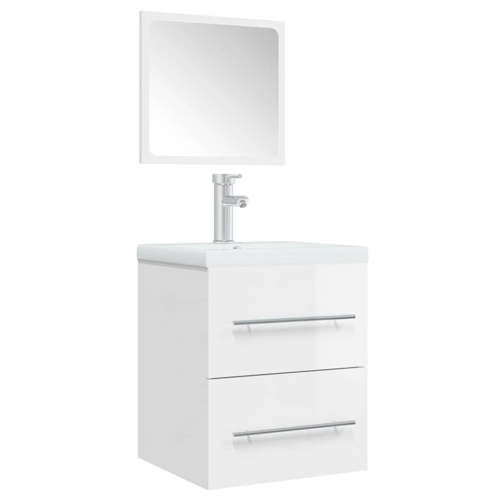 8720287078319_g_en_hd_2 vidaXL Bathroom Cabinet with Mirror High Gloss White 41x38.5x48 cm - Image 4