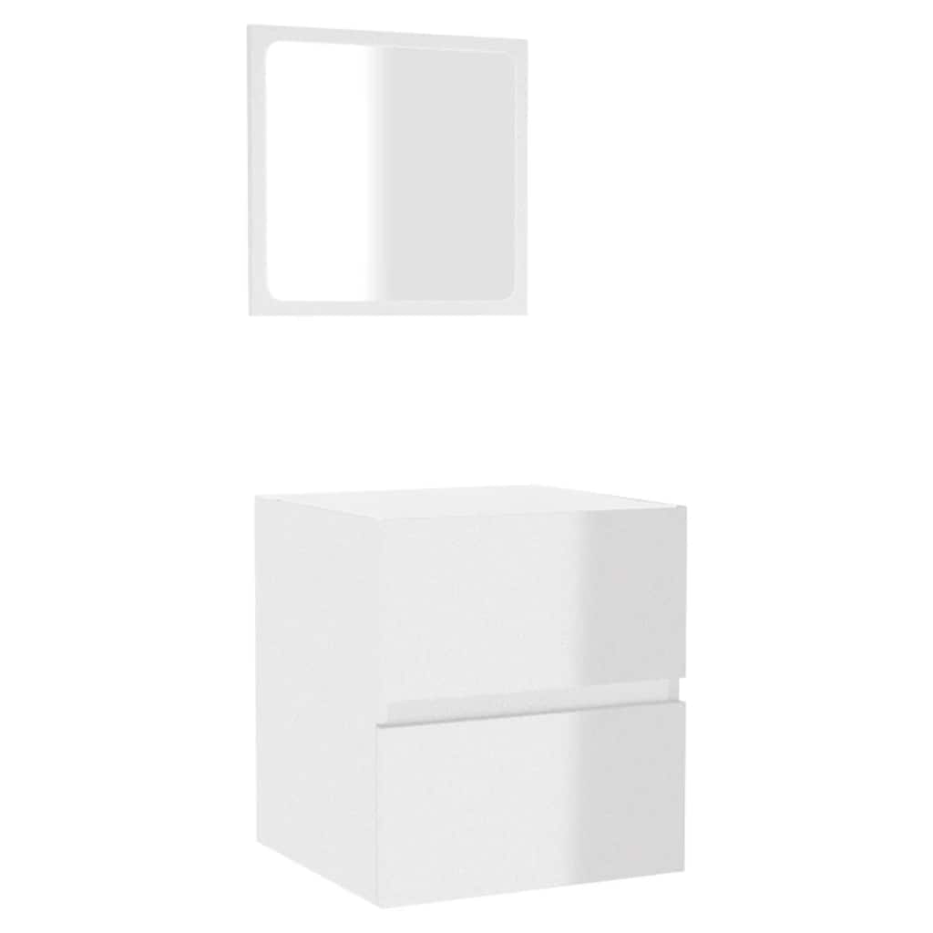 8720287078364_a_en_hd_1 vidaXL Bathroom Cabinet with Mirror High Gloss White Engineered Wood - Image 2