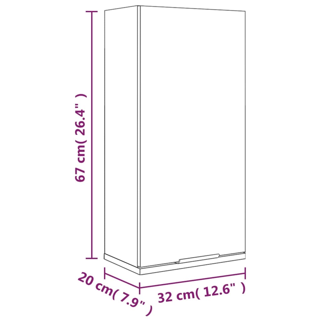 8720287079026_g_en_hd_9 vidaXL Wall-mounted Bathroom Cabinet White 32x20x67 cm - Image 11