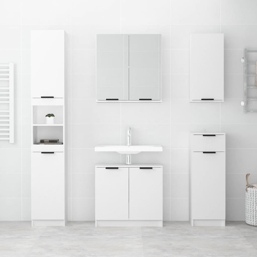 8720287079170_g_en_hd_1 vidaXL Bathroom Cabinet White 32x34x188.5 cm Engineered Wood - Image 3