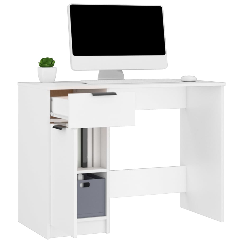 8720287079774_g_en_hd_3 vidaXL Desk White 100x50x75 cm Engineered Wood - Image 6