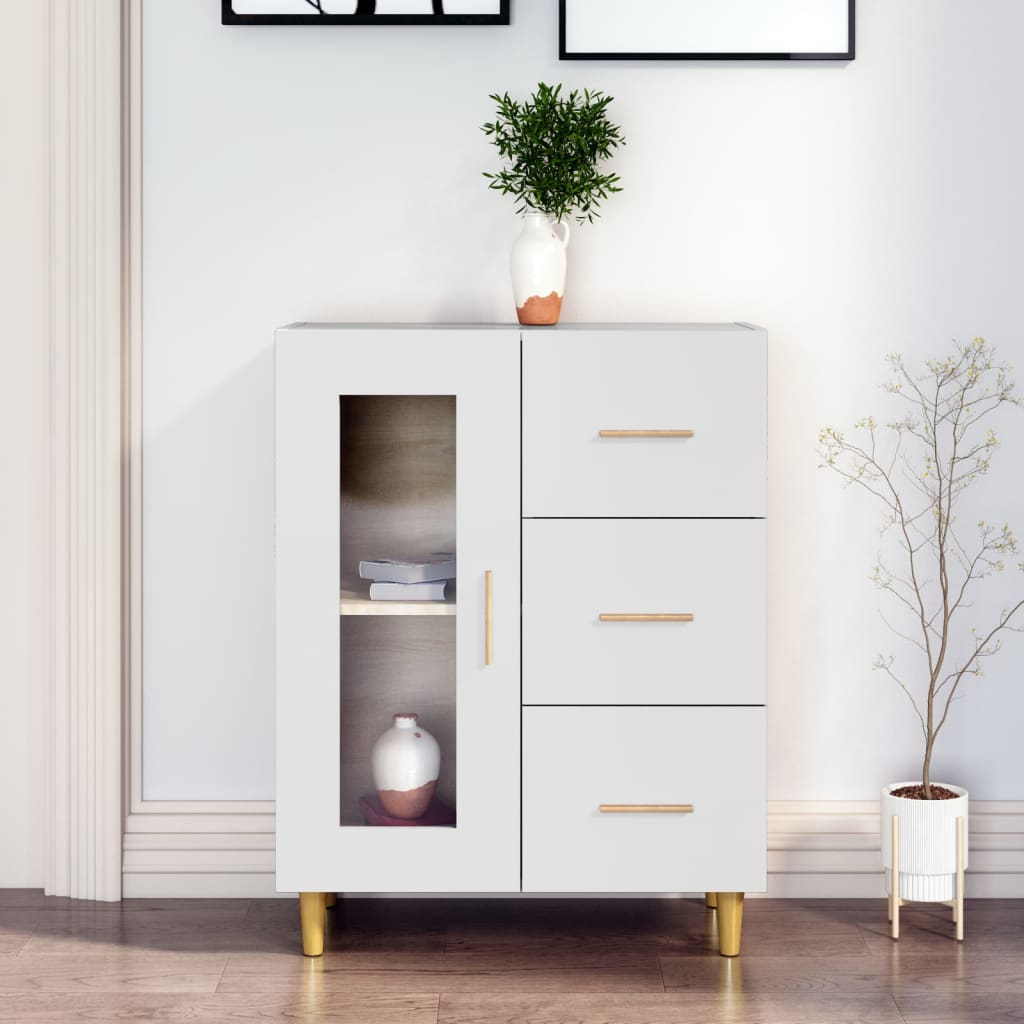vidaXL Sideboard White 69.5x34x90 cm Engineered Wood