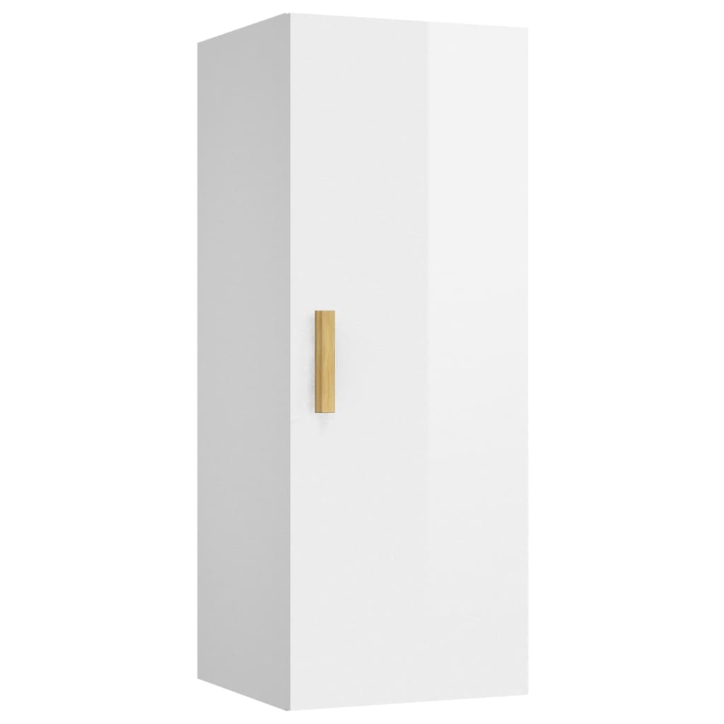 8720287081319_a_en_hd_1 vidaXL Wall Cabinet High Gloss White 34.5x34x90 cm Engineered Wood - Image 2