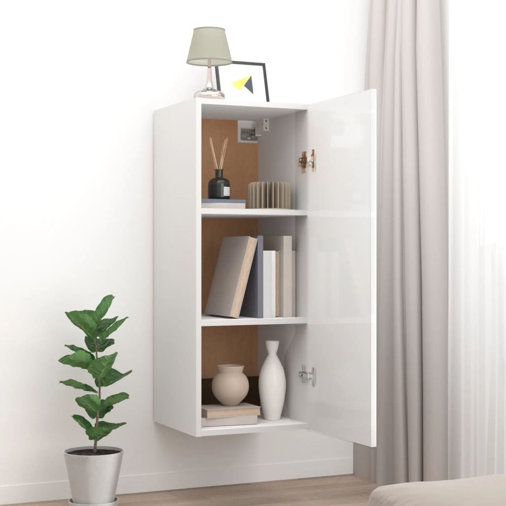 8720287081319_g_en_hd_1 vidaXL Wall Cabinet High Gloss White 34.5x34x90 cm Engineered Wood - Image 4