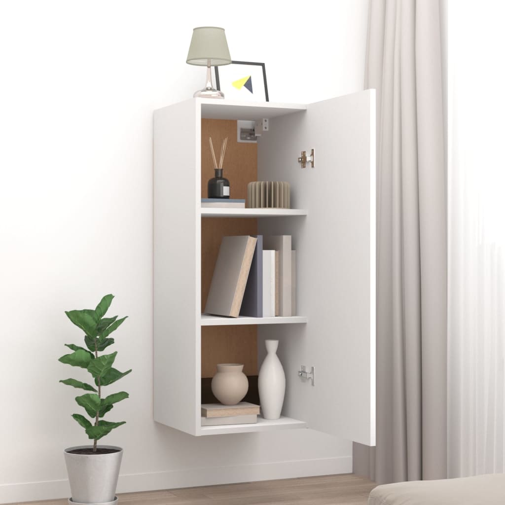 8720287081326_g_en_hd_1 vidaXL Hanging Wall Cabinet White 34.5x34x90 cm Engineered Wood - Image 3