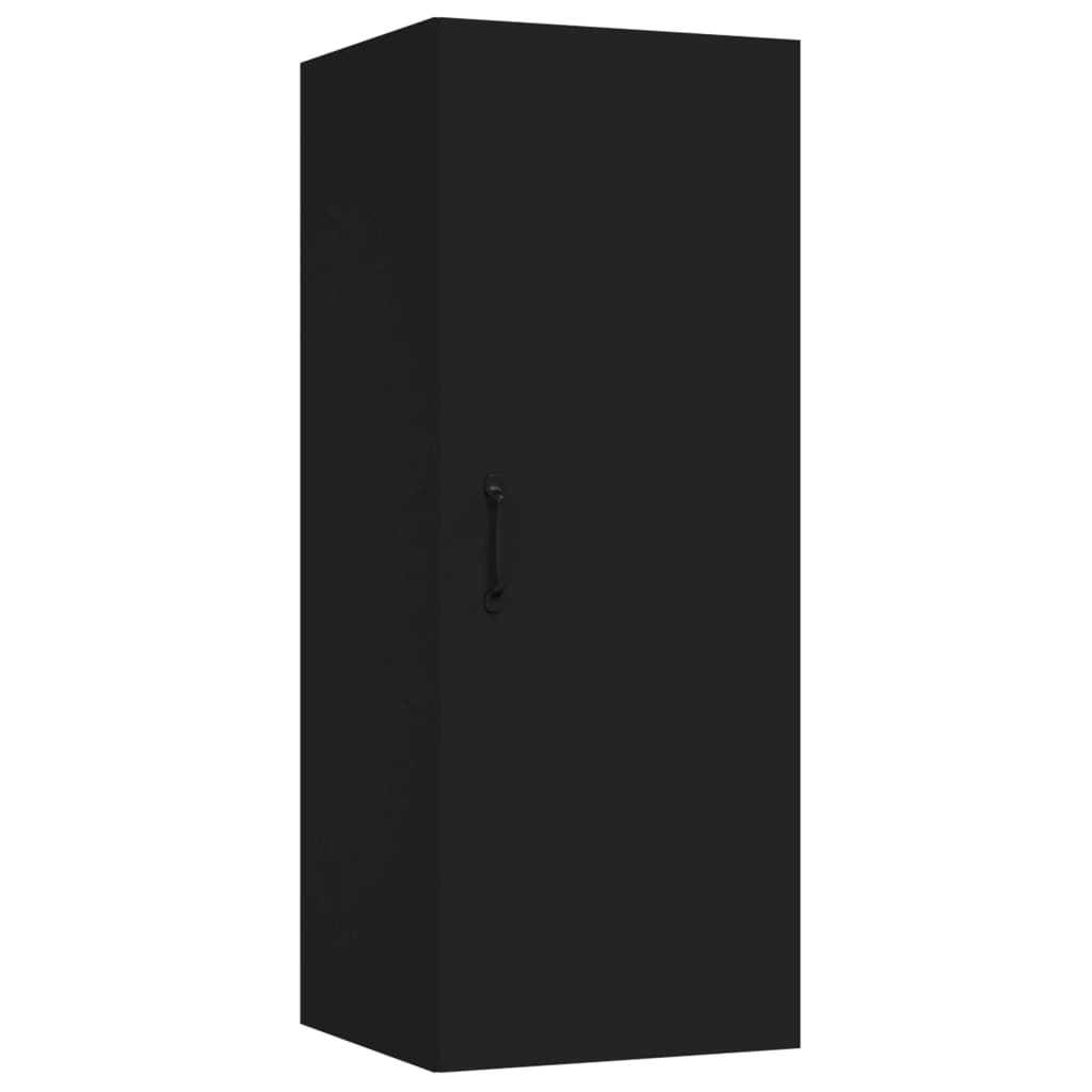 8720287081333_a_en_hd_1 vidaXL Hanging Wall Cabinet Black 34.5x34x90 cm Engineered Wood - Image 2