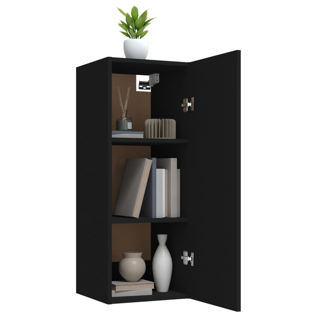 8720287081333_g_en_hd_3 vidaXL Hanging Wall Cabinet Black 34.5x34x90 cm Engineered Wood - Image 5