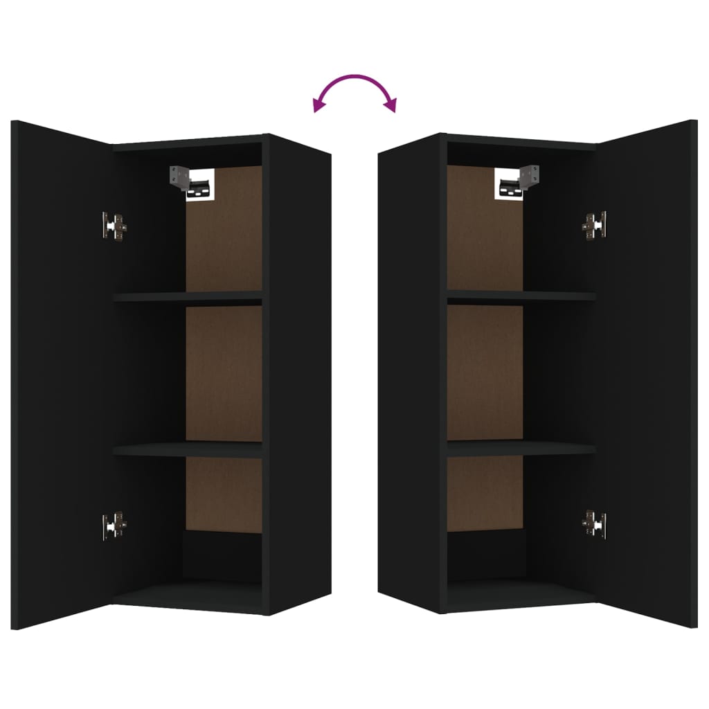 8720287081333_g_en_hd_7 vidaXL Hanging Wall Cabinet Black 34.5x34x90 cm Engineered Wood - Image 9