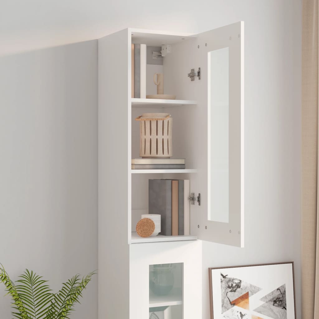 8720287081371_g_en_hd_2 vidaXL Hanging Wall Cabinet White 34.5x34x90 cm - Image 5