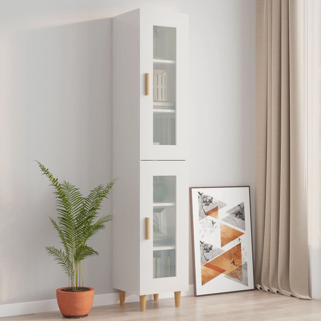 8720287081418_g_en_hd_1 vidaXL Hanging Wall Cabinet High Gloss White 34.5x34x90 cm - Image 4