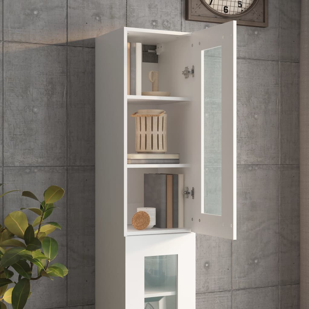 8720287081425_g_en_hd_2 vidaXL Hanging Wall Cabinet White 34.5x34x90 cm - Image 5