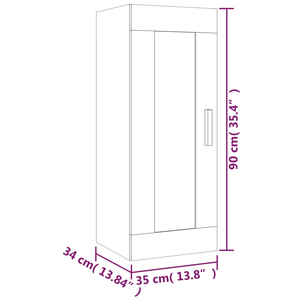 8720287081470_g_en_hd_8 vidaXL Wall Cabinet White 35x34x90 cm Engineered Wood - Image 11
