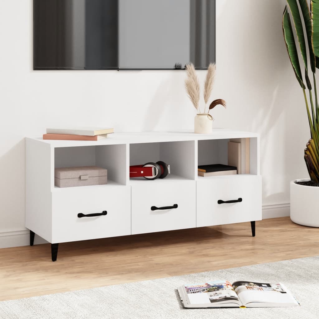 8720287081975_m_en_hd_1 vidaXL TV Cabinet White 102x35x50 cm Engineered Wood - Image 1