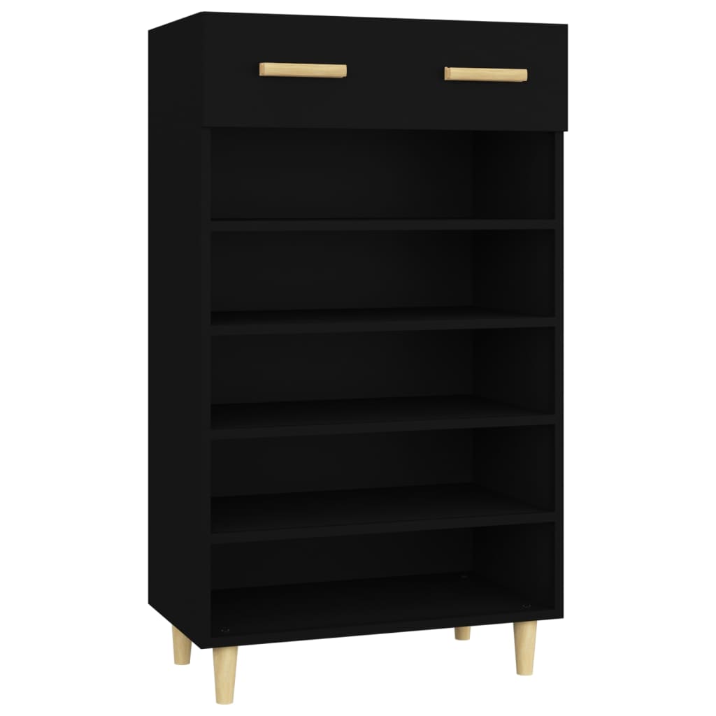 8720287082934_a_en_hd_1 vidaXL Shoe Cabinet Black 60x35x105 cm Engineered Wood - Image 2