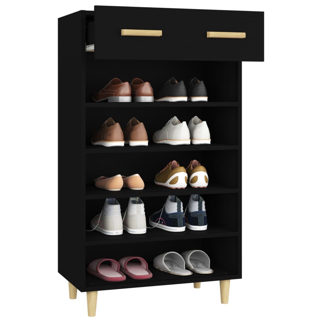 8720287082934_g_en_hd_3 vidaXL Shoe Cabinet Black 60x35x105 cm Engineered Wood - Image 6