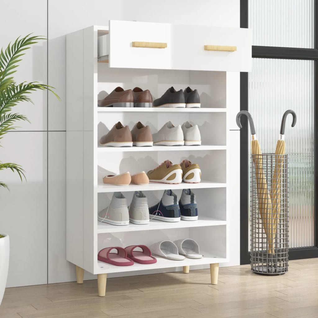 8720287082965_g_en_hd_1 vidaXL Shoe Cabinet High Gloss White 60x35x105 cm Engineered Wood - Image 4