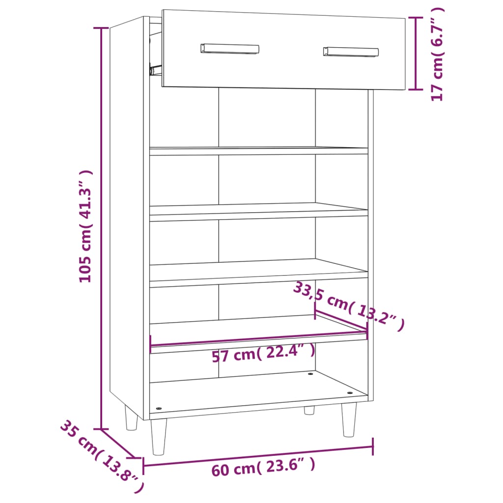 8720287082965_g_en_hd_7 vidaXL Shoe Cabinet High Gloss White 60x35x105 cm Engineered Wood - Image 10