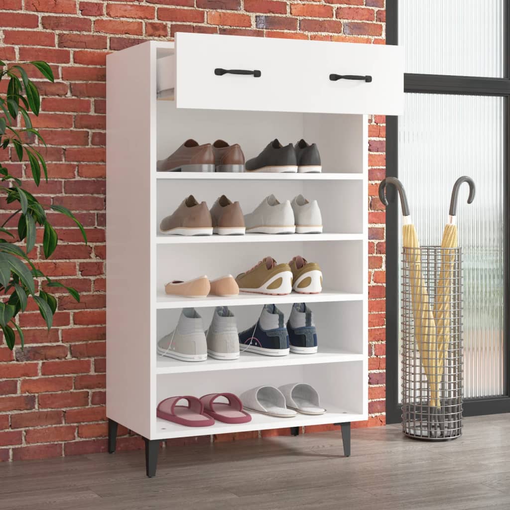8720287082972_g_en_hd_1 vidaXL Shoe Cabinet White 60x35x105 cm Engineered Wood - Image 4