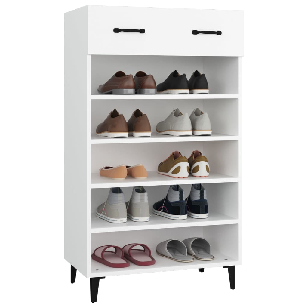 8720287082972_g_en_hd_3 vidaXL Shoe Cabinet White 60x35x105 cm Engineered Wood - Image 6