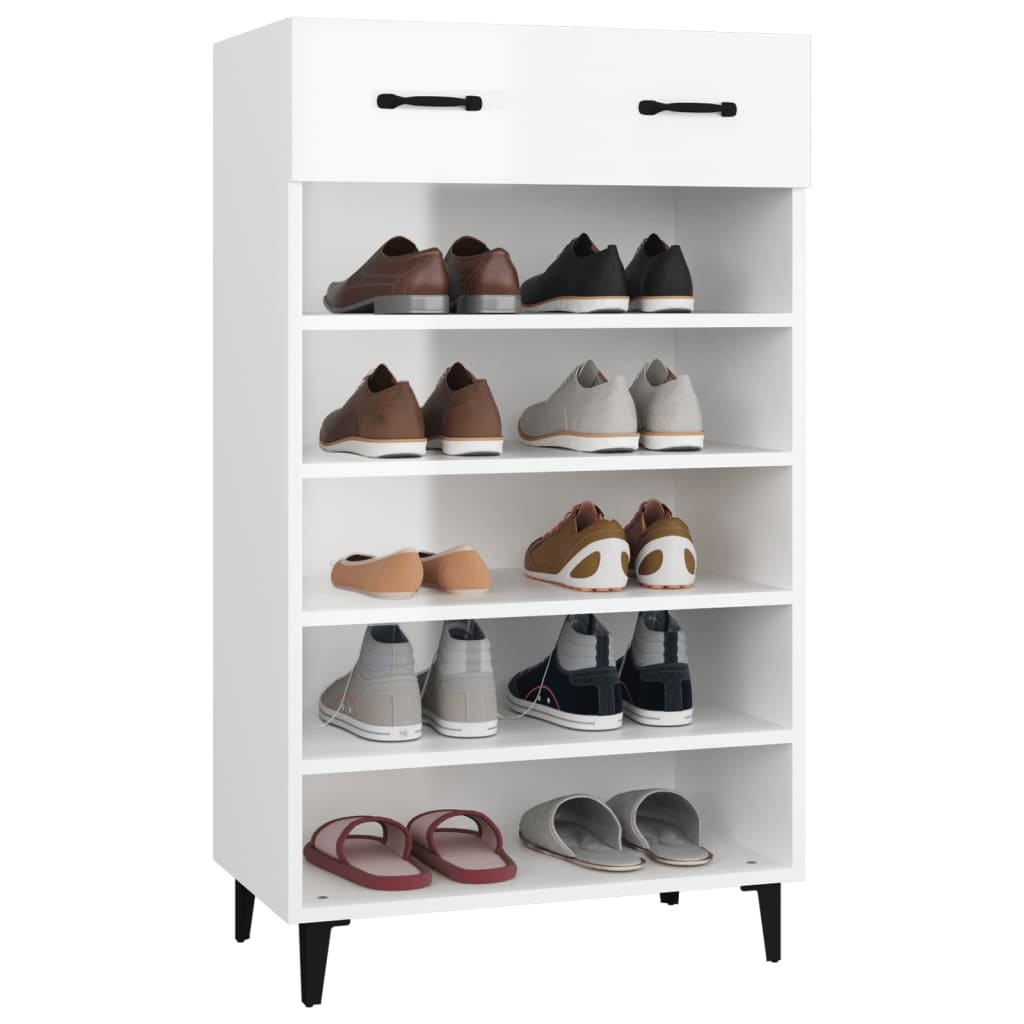 8720287083016_g_en_hd_2 vidaXL Shoe Cabinet High Gloss White 60x35x105 cm Engineered Wood - Image 5