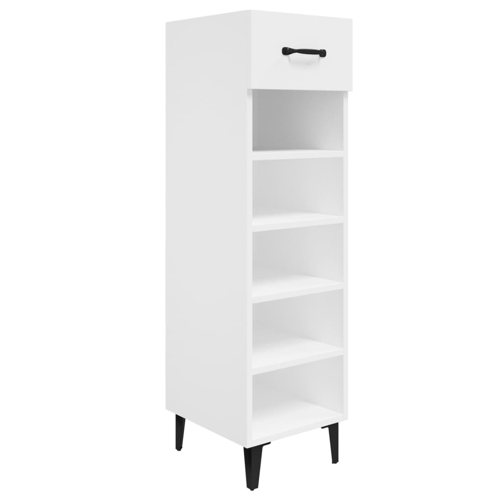 8720287083078_a_en_hd_1 vidaXL Shoe Cabinet White 30x35x105 cm Engineered Wood - Image 2