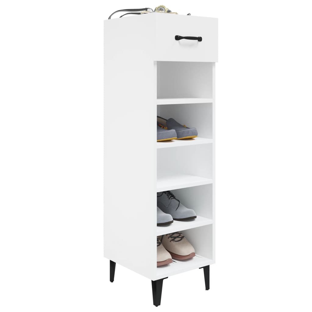 8720287083078_g_en_hd_4 vidaXL Shoe Cabinet White 30x35x105 cm Engineered Wood - Image 7