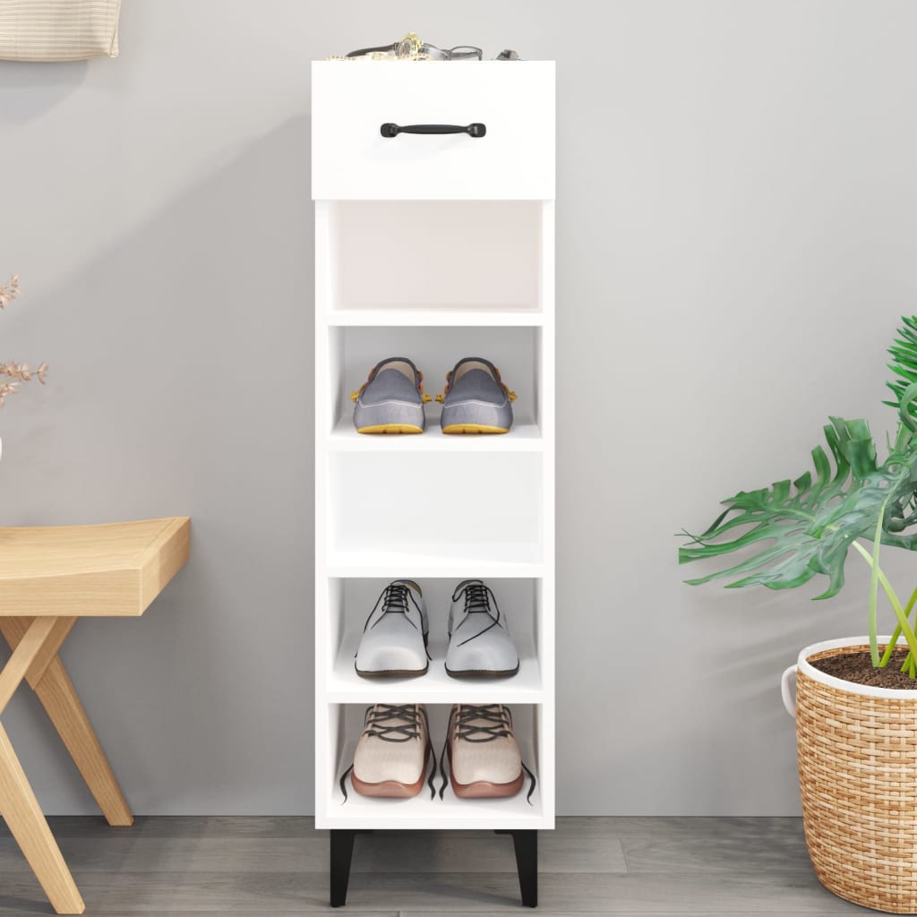 8720287083078_g_en_hd_6 vidaXL Shoe Cabinet White 30x35x105 cm Engineered Wood - Image 9