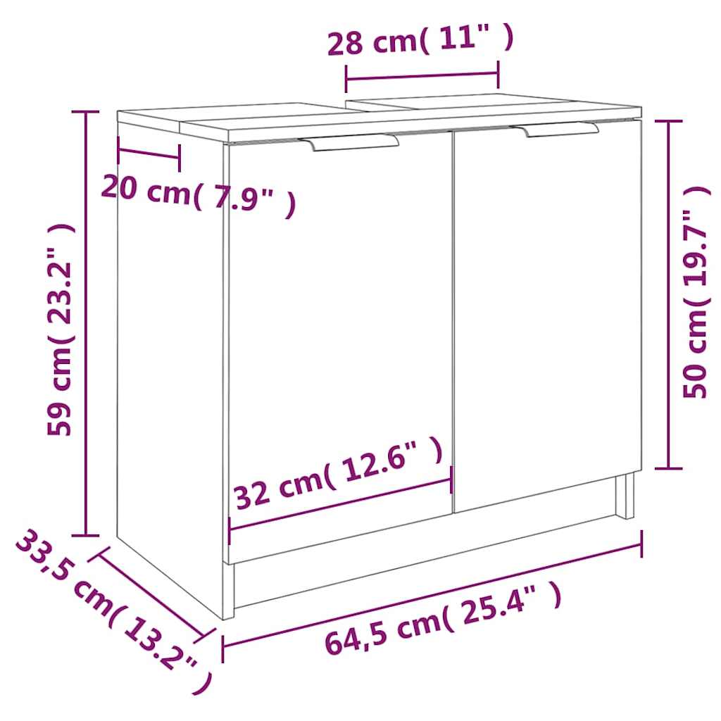 8720287084310_g_en_hd_9 vidaXL Bathroom Cabinet Smoked Oak 64.5x33.5x59 cm Engineered Wood - Image 11