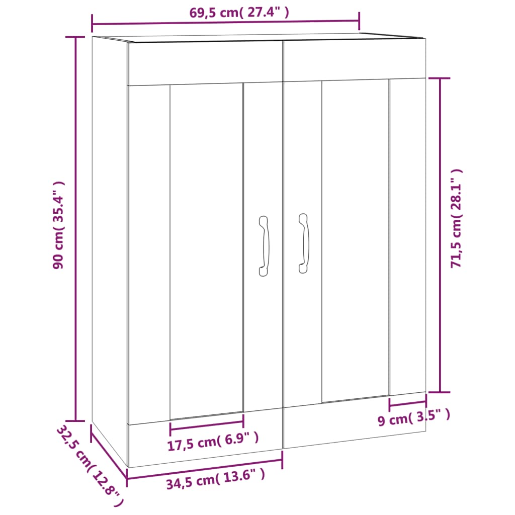 8720287085218_g_en_hd_8 vidaXL Hanging Wall Cabinet Smoked Oak 69.5x32.5x90 cm - Image 11