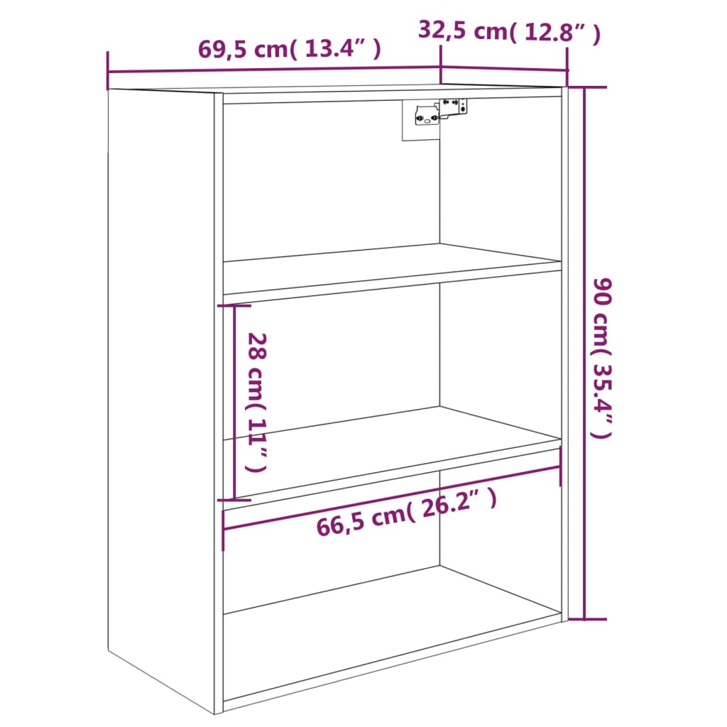 8720287085249_g_en_hd_6 vidaXL Hanging Wall Cabinet Smoked Oak 69.5x32.5x90 cm - Image 9