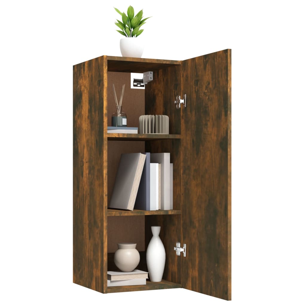 8720287085669_g_en_hd_3 vidaXL Hanging Wall Cabinet Smoked Oak 34.5x34x90 cm Engineered Wood - Image 6