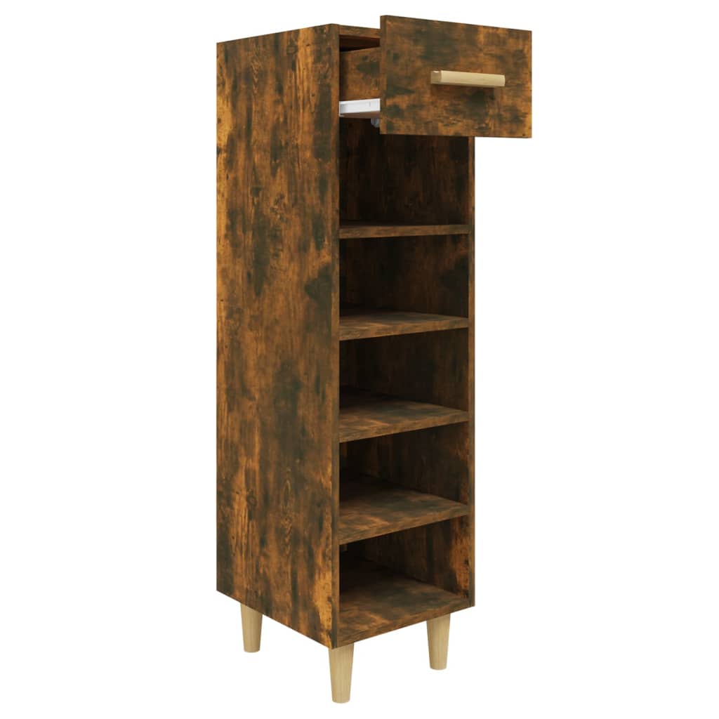 8720287086680_g_en_hd_1 vidaXL Shoe Cabinet Smoked Oak 30x35x105 cm Engineered Wood - Image 4
