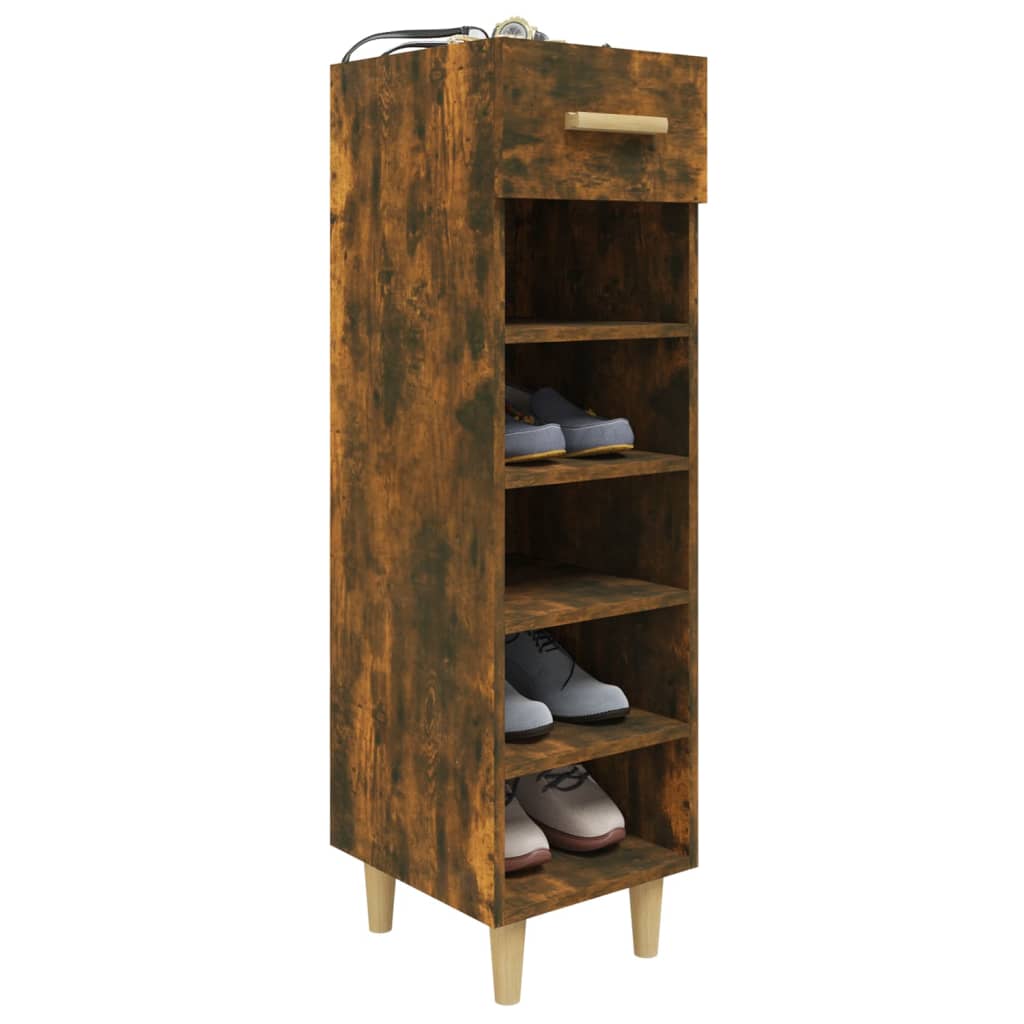8720287086680_g_en_hd_4 vidaXL Shoe Cabinet Smoked Oak 30x35x105 cm Engineered Wood - Image 7