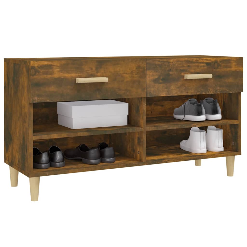 8720287086741_g_en_hd_2 vidaXL Shoe Cabinet Smoked Oak 102x35x55 cm Engineered Wood - Image 4