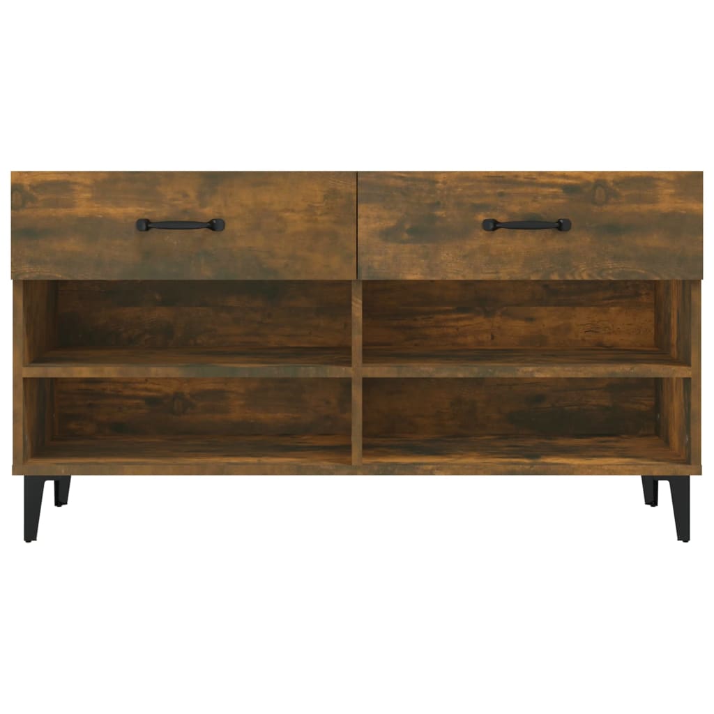 8720287086772_g_en_hd_4 vidaXL Shoe Cabinet Smoked Oak 102x35x55 cm Engineered Wood - Image 6