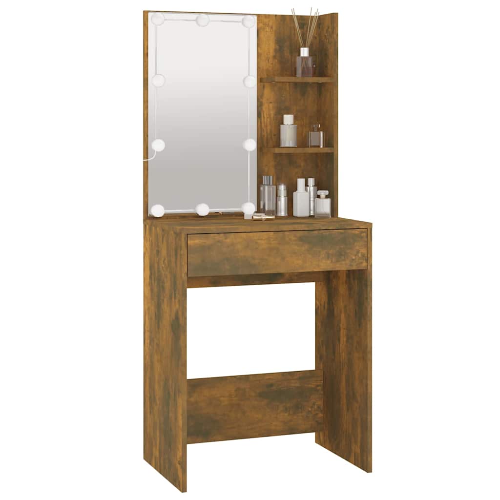 8720287087229_g_en_hd_10 vidaXL Dressing Table with LED Smoked Oak 60x40x140 cm - Image 13