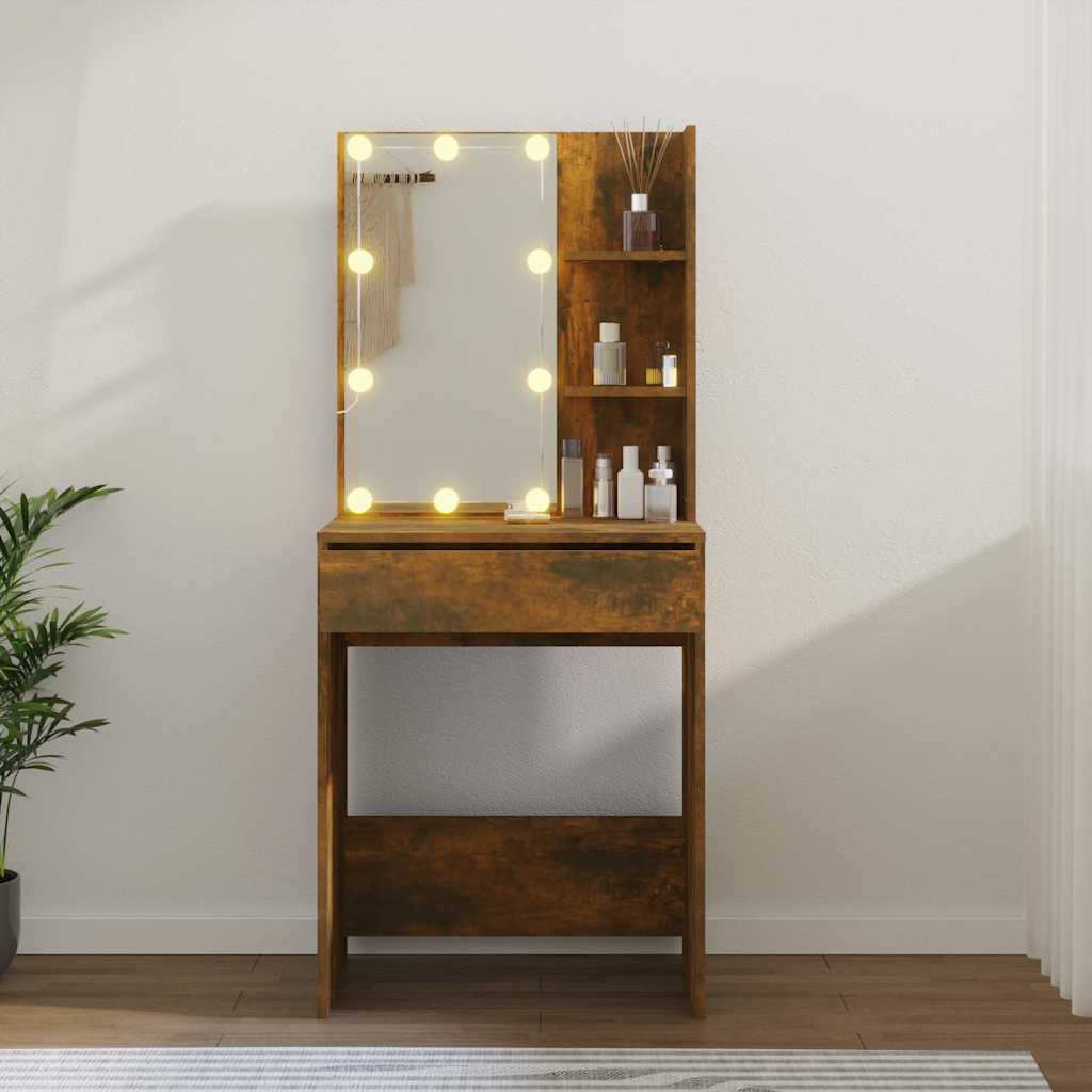 8720287087229_g_en_hd_11 vidaXL Dressing Table with LED Smoked Oak 60x40x140 cm - Image 14