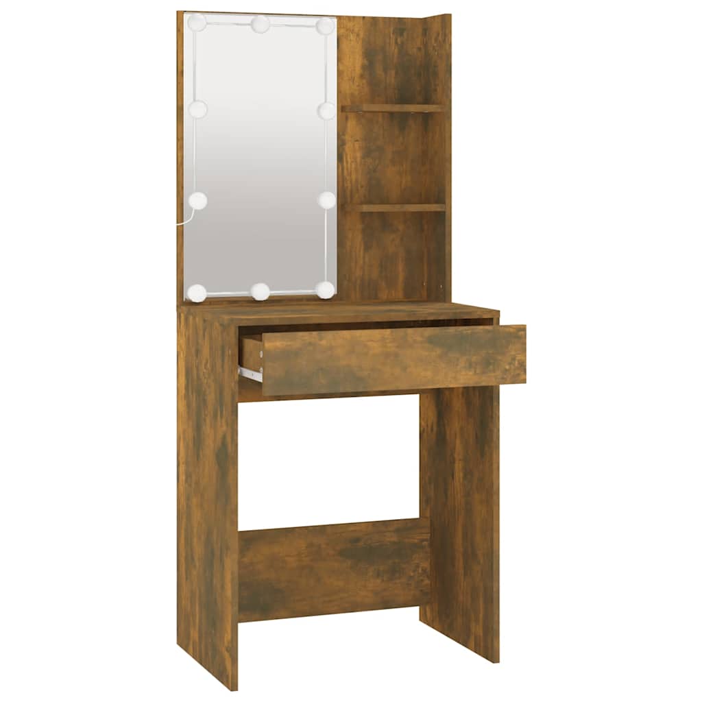 8720287087229_g_en_hd_2 vidaXL Dressing Table with LED Smoked Oak 60x40x140 cm - Image 5